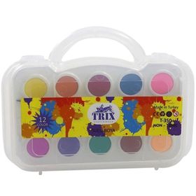 Trix T-350 Çantalı 12'li Sulu Boya
