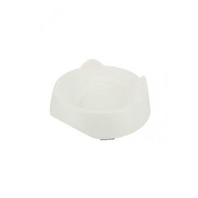 Trixie 0.25 lt 17 cm Beyaz Kedi Kafası Şeklinde Melamin Kedi Mama ve Su Kabı