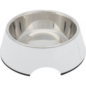 Trixie 0,4 lt 17 cm Melamin Paslanmaz Çelik Beyaz Mama ve Su Kabı