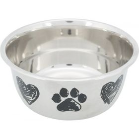 Trixie 13 cm 1.00 lt Paslanmaz Çelik Köpek Mama ve Su Kabı