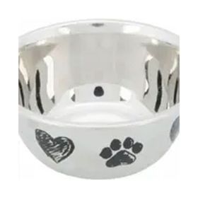 Trixie 13 cm 500 ml Kedi ve Köpekler için Paslanmaz Çelik Mama ve Su Kabı