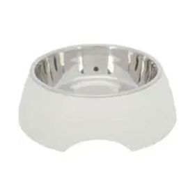 Trixie 17 cm 400 ml Bej Kedi ve Köpekler için Dışı Melamin İçi Paslanmaz Çelik Mama ve Su Kabı