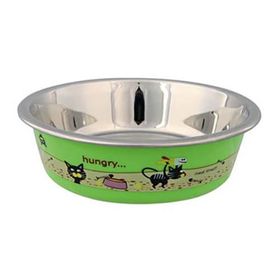 Trixie 200 ml Kedi ve Küçük Irk Köpekler için Paslanmaz Çelik Mama ve Su Kabı