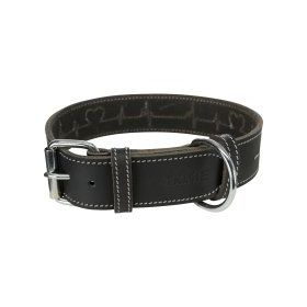 Trixie 38-47 cm 40 mm M Siyah Köpekler için Kalın Deri Boyun Tasması