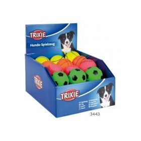 Trixie 6 cm Karışık Renkli Desenli Köpekler için Suda Yüzen Natürel Fosforlu Top