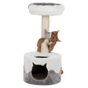 Trixie 71 cm Beyaz Gri Kedi Tırmalaması ve Evi