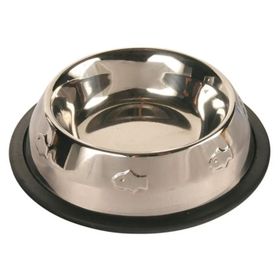 Trixie Balık Desenli Paslanmaz Çelik 0.2 lt 11 cm Köpek Mama-Su Kabı
