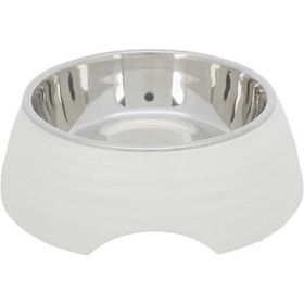 Trixie Beyaz 0,8 lt 22 cm Paslanmaz Çelik Kedi ve Köpek Mama Su Kabı