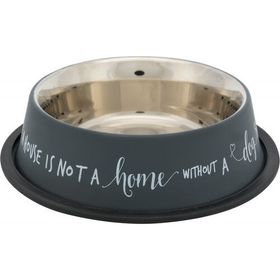 Trixie Gri 0.9 l 23 cm Paslanmaz Çelik Köpek Mama ve Su Kabı
