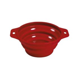 Trixie Kırmızı Katlanabilir 22 cm 2 lt Silikon Köpek Mama Su Kabı