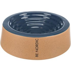 Trixie Koyu Mavi Bej 0.5 lt 20 cm Seramik Köpek Mama ve Su Kabı