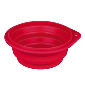Trixie Mavi Katlanabilir 22 cm 2 lt Silikon Köpek Mama Su Kabı