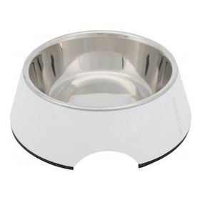 Trixie Melamin Paslanmaz Çelik 0.4 Lt 17 cm Beyaz Köpek Mama ve Su Kabı