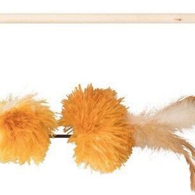 Trixie Peluş Pompom Toplu Valerianlı 40 cm Kedi Oltası ve Oyuncağı