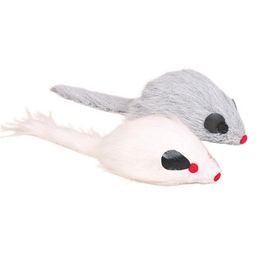 Trixie Tüylü Sesli Peluş Fare 9 cm Kedi Oyuncağı