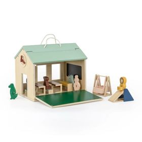 Trixie Wooden School With Accecsories Ahşap Okul Seti
