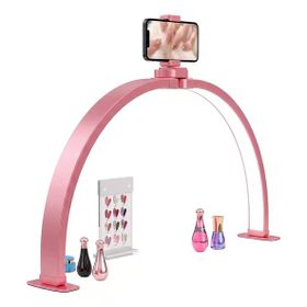 Trled F-700A 70 cm Pembe Elmas Taşlı Beyaz Katlanabilir Masaüstü Manikür Ve Protez Tırnak Lambası