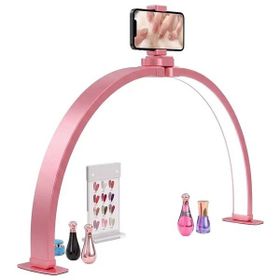 Trled F-700A 70 cm Pembe Elmas Taşlı Beyaz Katlanabilir Masaüstü Manikür Ve Protez Tırnak Lambası