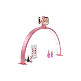 Trled F-700A 70 cm Pembe Elmas Taşlı Beyaz Katlanabilir Masaüstü Manikür Ve Protez Tırnak Lambası
