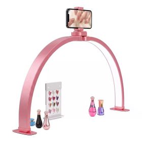 Trled F-700A 70 cm Pembe Elmas Taşlı Beyaz Katlanabilir Masaüstü Manikür Ve Protez Tırnak Lambası