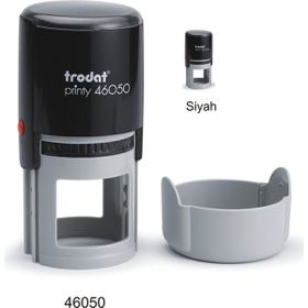 Trodat 46050 Siyah Gövde Siyah Keçe Yuvarlak Kaşe
