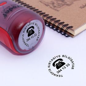 Trodat 4642 Siyah Gövde Siyah Keçe Yuvarlak Kaşe
