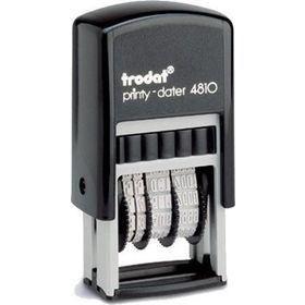 Trodat 4810 Siyah Gövde Siyah Keçe Tarih Damgası