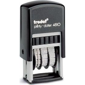 Trodat 4810 Siyah Gövde Siyah Keçe Tarih Damgası