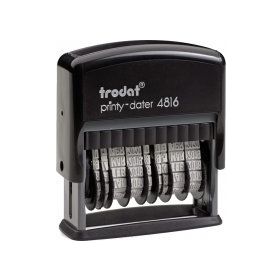 Trodat 4816 Mavi Keçe Türkçe Çift Tarih Damgası
