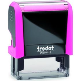 Trodat 4913 Neon Pembe Gövde Mavi Keçe Kaşe