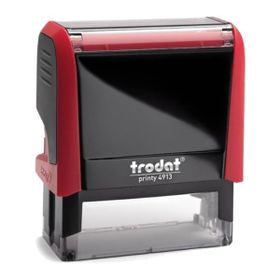 Trodat 4913 P4 58x22 mm Kırmızı Gövdeli Kaşe