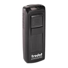 Trodat 9511 38x14 mm Siyah Gövdeli Kişisel Küçük Boy Cep Kaşesi