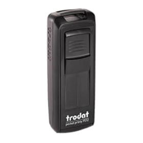 Trodat 9511 38x14 mm Siyah Gövdeli Kişisel Küçük Boy Cep Kaşesi