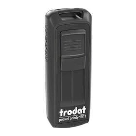 Trodat 9511 38x14 mm Siyah Gövdeli Kişisel Küçük Boy Cep Kaşesi