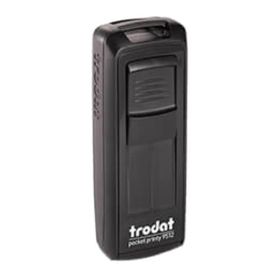 Trodat 9511 38x14 mm Siyah Gövdeli Kişisel Küçük Boy Cep Kaşesi