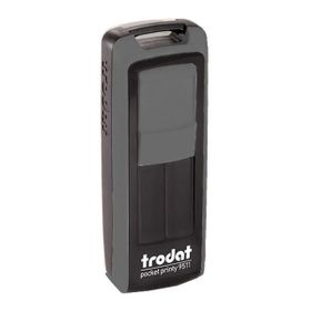 Trodat 9511 38x14mm Koyu Gümüş Gövdeli Kişisel Küçük Boy Kaşe