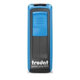 Trodat 9511 P4 Beyaz Mavi Keçe 38x14 mm Cep Kaşesi