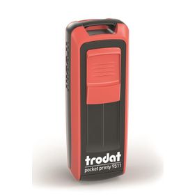 Trodat 9511 P4 Kırmızı Mavi Keçe 38x14 mm Cep Kaşesi