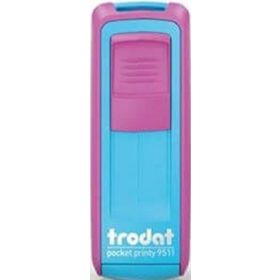 Trodat 9511 P4 Kırmızı Mavi Keçe 38x14 mm Cep Kaşesi