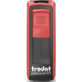 Trodat 9511 P4 Kırmızı Mavi Keçe 38x14 mm Cep Kaşesi