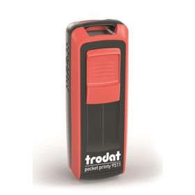 Trodat 9511 P4 Kırmızı Mavi Keçe 38x14 mm Cep Kaşesi