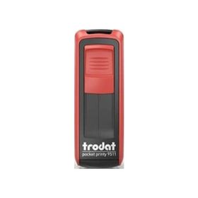 Trodat 9511 P4 Kırmızı Mavi Keçe 38x14 mm Cep Kaşesi