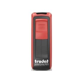 Trodat 9511 P4 Kırmızı Mavi Keçe 38x14 mm Cep Kaşesi
