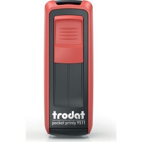 Trodat 9511 P4 Kırmızı Mavi Keçe 38x14 mm Cep Kaşesi