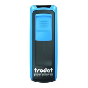 Trodat 9511 P4 Siyah Mavi Keçe 38x14 mm Cep Kaşesi