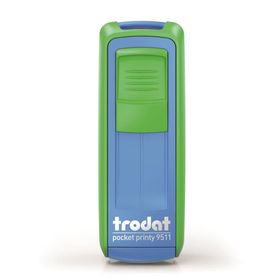 Trodat 9511 P4 Yeşil-Mavi 38x14 mm Cep Kaşesi