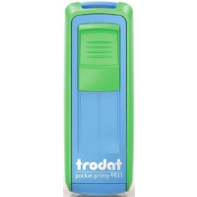 Trodat 9511 P4 Yeşil-Mavi 38x14 mm Cep Kaşesi
