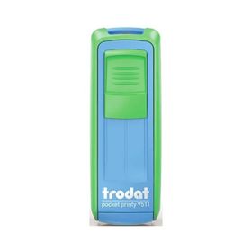 Trodat 9511 P4 Yeşil-Mavi 38x14 mm Cep Kaşesi