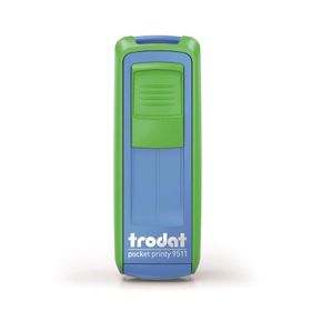 Trodat 9511 P4 Yeşil-Mavi 38x14 mm Cep Kaşesi