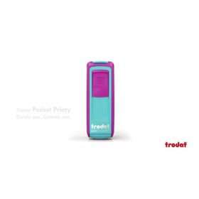 Trodat 9511Pembe Mavi P4 38x14 mm Keçe Cep Kaşesi
